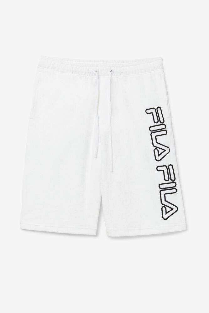 Fila Theo Shorts White - Mens - 39427XIDV